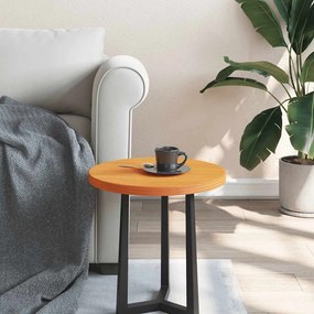 vidaXL Tampo de mesa redondo Ø40x2,5 cm pinho maciço castanho-mel