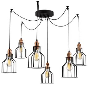 Candeeiro de Teto Alacati – Preto – 137 cm