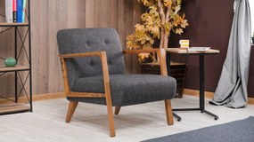 Cadeira Wing Kemer – Cinzento Escuro – 69x80x83 cm
