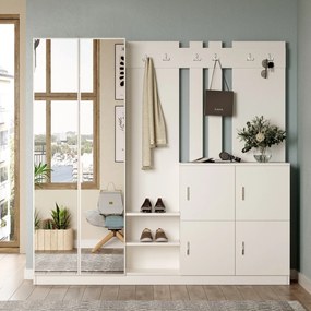 Hall Stand DD9 – Branco – 187,2 x 180 x 37,5 cm