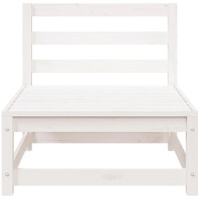 Sofás sem braços p/ jardim 2 pcs 70x70x67cm pinho maciço branco