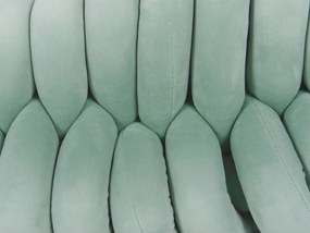 Almofada decorativa com nó verde 45 x 25 cm PANARA Beliani