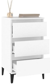 Mesa de cabeceira 40x35x70 cm derivados de madeira branco