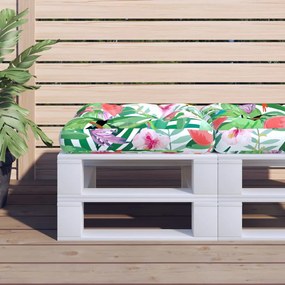 Almofadão para sofá de paletes 60x60x12 cm tecido multicolorido