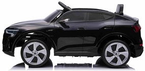 Carro elétrico para crianças Audi E-tron Sportback 12V, comando remoto 2,4 GHz, entrada USB/AUX, suspensão, bateria de lítio, luzes LED, 2 motores de