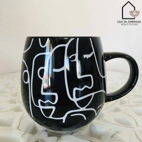 Caneca de Chá | Vários modelos | Cerâmica - Preto