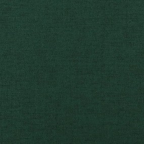 Apoio de pés 45x29,5x35 cm tecido verde-escuro