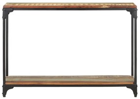 Mesa consola 110x30x75 cm madeira recuperada maciça