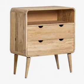 Cômoda De Madeira De Manga Yulara Natural - Sklum