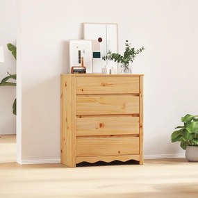 Cômoda vidaXL 'DRAMMEN'76,5x40x91 cm Madeira Sólida de Pinheiro