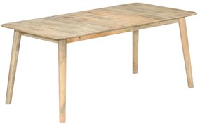 Mesa de jantar madeira de mangueira maciça 180x90x76 cm