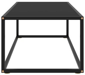 Mesa de centro 100x50x35 cm vidro preto