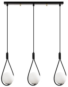 Candeeiro de Teto Mudoni – Preto – 70 x 15 cm