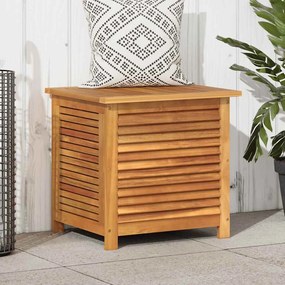 Caixa arrumação jardim c/ veneziana 60x50x56 cm acácia maciça