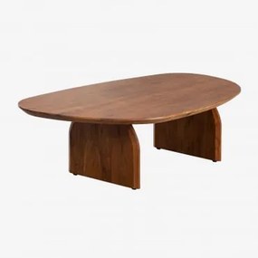 Mesa De Centro Em Madeira De Acácia Bedum (135x80 Cm) Castanho Fresno - Sklum