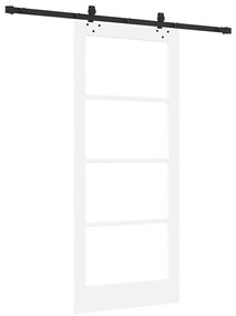 Porta Deslizante vidaXL com Conjunto de Hardware 'ORKDAL'Madeira Sólid