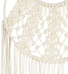 Suporte de parede em macramé 40x80 cm algodão