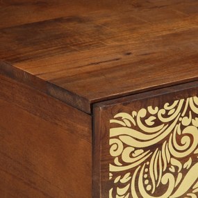 Mesa de Centro 100x54x40 cm Madeira Sólida de Manga