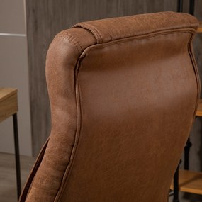 Cadeira Camel Giratória com Altura e Encosto Ajustável - Design Retro