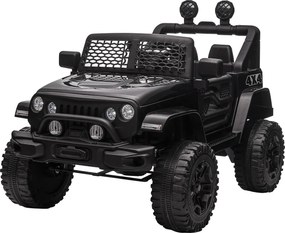 Carro elétrico infantil de 12 V com comando à distância, preto