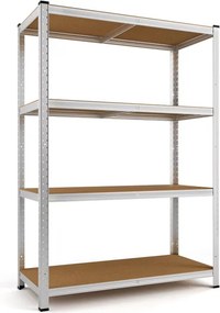 Estante para cargas pesadas até 700 kg 160 x 90 x 40 cm Prateado
