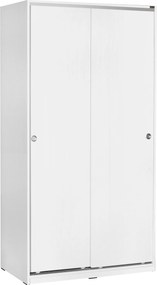 Roupeiro "Zenith" – Branco – 94 x 182 x 52 cm – Design Moderno com Por