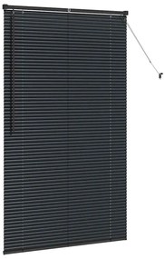 Persiana de Janela com cortinas Outros Manual Preto 105 x 175 cm Alumí