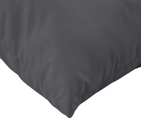 Almofadões de paletes 3 pcs tecido antracite