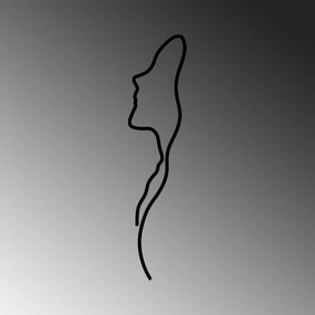 Acessório Decorativo de Parede em Metal Model-121 – Preto – 18x0,15x74