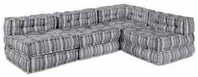 vidaXL Almofada 4 pcs Cinzento-claro 70 x 70 x 54 cm Poliéster