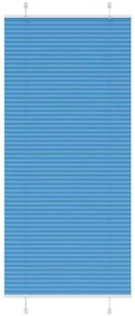 Azul Plissada Cega 90x200 cm Largura Tecido 89,4 cm Poliéster