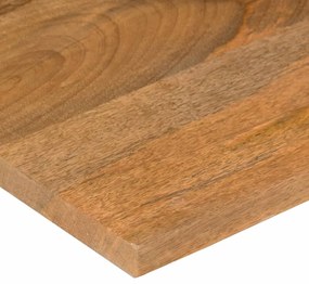 Tampo de mesa com curva 80x50x2,5 cm mangueira áspera maciça