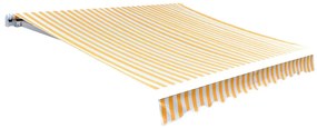 Lona para toldo laranja e branco 500x300 cm