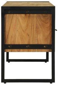 Armário de TV 100x35x50 cm Madeira Sólida de Acácia