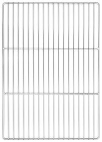 Grelha de Churrasco vidaXL com Manoplas Retangular 50x35 cm Aço Inoxidável 304