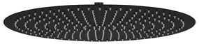 vidaXL Cabeça de chuveiro redonda 50 cm aço inoxidável preto