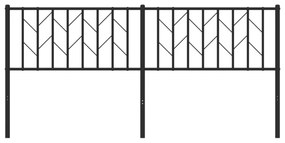Cabeceira de cama 180 cm metal preto