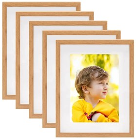 vidaXL Molduras 3D 5 pcs 21x29,7 cm p/ foto de 15x20 cm cor carvalho