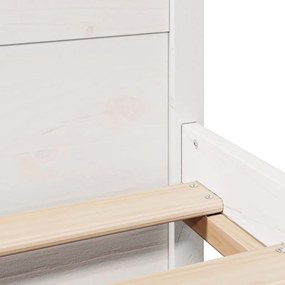 Estrutura de cama c/ cabeceira sem colchão 120x200 cm branco