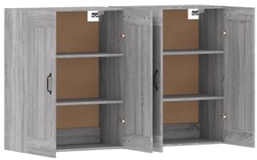 Móveis de parede 2 pcs derivados de madeira cinzento sonoma