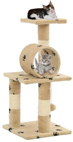 vidaXL Árvore para gatos c/postes arranhadores sisal 65 cm bege