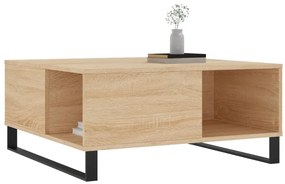Mesa de centro 80x80x36,5 cm derivados madeira carvalho sonoma