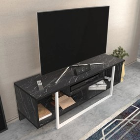 TV Stand Asal – Preto/Branco – 120 cm x 35,2 cm x 40,2 cm