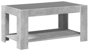 Mesa de centro c/ LEDs 93x53x45 derivados de madeira