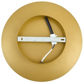 Candeeiro de parede moderno preto com dourado 34,5cm 2-luzes - Sunrise Moderno