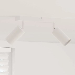 vidaXL Foco de teto com holofotes Branco 26 x 6 x 16 cm Metal