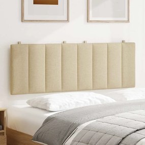 Almofadão de cabeceira 120 cm tecido creme