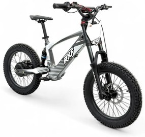 Bicicleta elétrica infantil 500W Roan RXF Evo Racing 18" Cinzenta