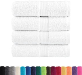 Toalhas de mãos premium SOLUND 4 pcs 30x30 cm 600 g/m2 branco