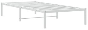 Estrutura de cama metal 90x190 cm branco